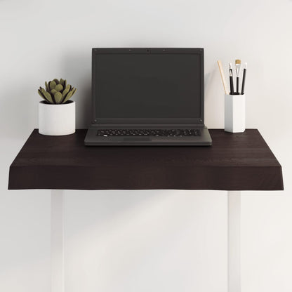 vidaXL Tischplatte 60x40x(2-6) cm Massivholz Behandelt Baumkante