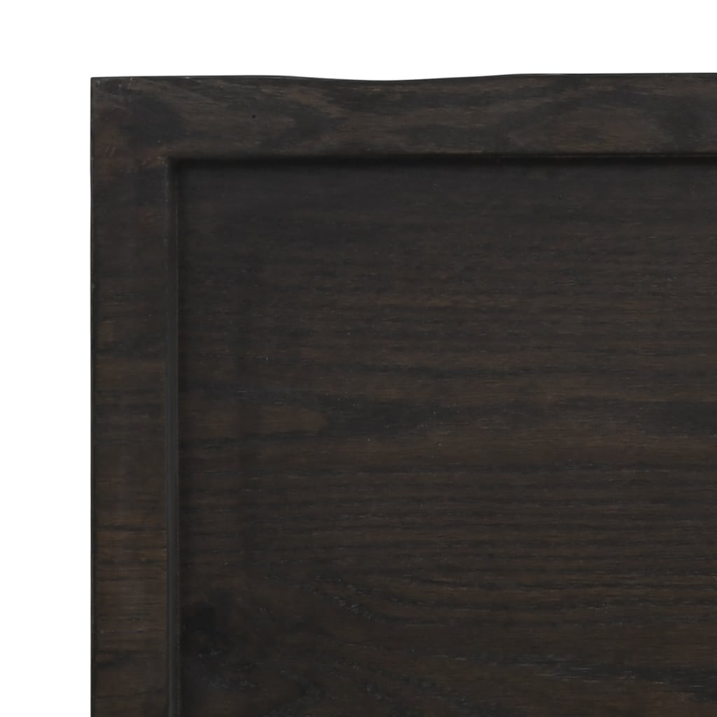 vidaXL Plateau de table 60x50x(2-4) cm Bois massif traité Bords naturels