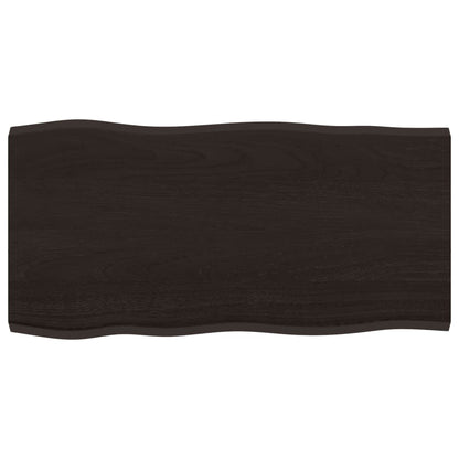 vidaXL Plateau de table 80x40x2 cm Chêne massif Traité Chant naturel