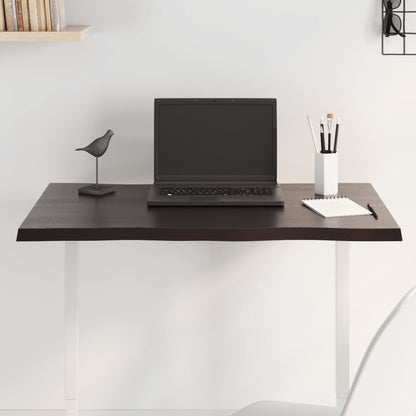 vidaXL Plateau de table 80x40x2 cm Chêne massif Traité Chant naturel