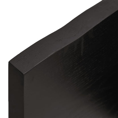 vidaXL Plateau de table 80x40x(2-4) cm Bois massif traité Bords naturels