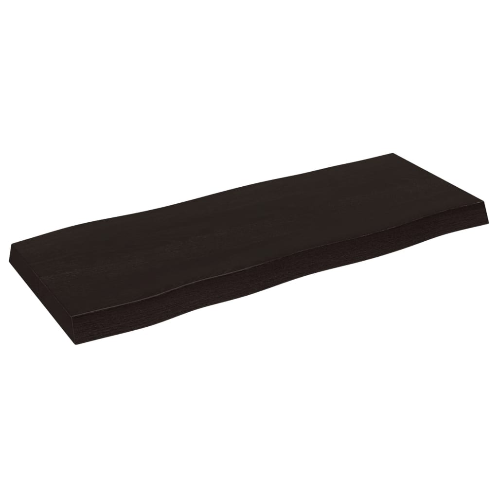 vidaXL Plateau de table 100x40x(2-6) cm Bois massif traité Bords naturels