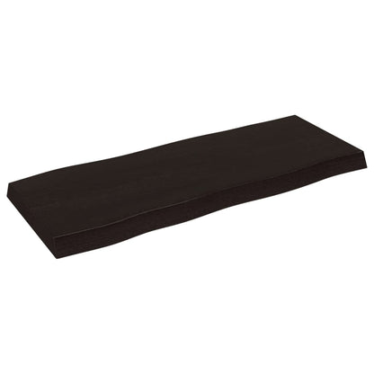 vidaXL Plateau de table 100x40x(2-6) cm Bois massif traité Bords naturels