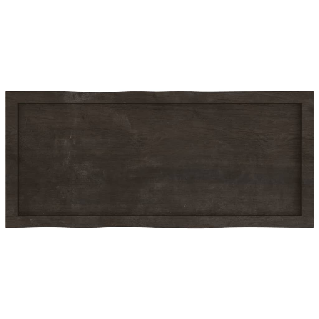 vidaXL Plateau de table 100x40x(2-6) cm Bois massif traité Bords naturels