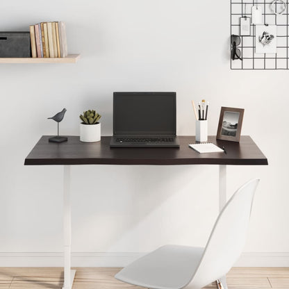 vidaXL Plateau de table 100x50x2 cm Chêne massif traité Bord naturel