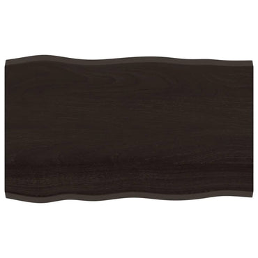 vidaXL Plateau de table 100x60x2 cm Chêne massif Traité Chant naturel