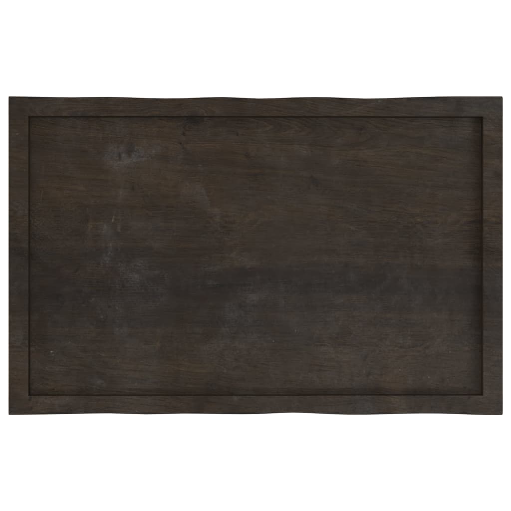 vidaXL Tischplatte 100x60x(2-4) cm Massivholz Behandelt Baumkante