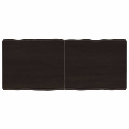 vidaXL Tischplatte 120x50x(2-4) cm Massivholz Behandelt Baumkante