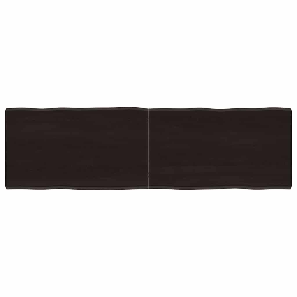vidaXL Tischplatte 140x40x(2-4) cm Massivholz Behandelt Baumkante