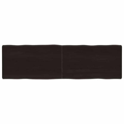 vidaXL Tischplatte 140x40x(2-4) cm Massivholz Behandelt Baumkante