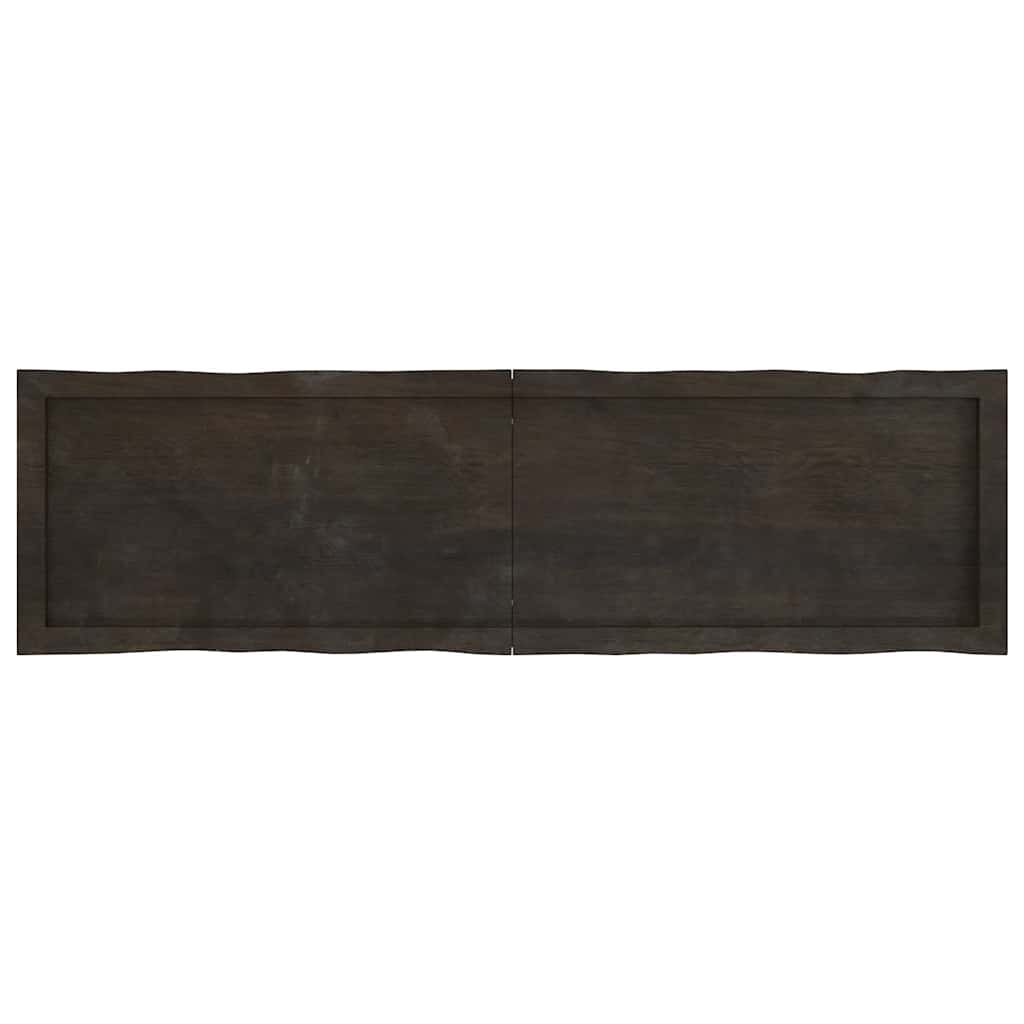 vidaXL Tischplatte 140x40x(2-4) cm Massivholz Behandelt Baumkante