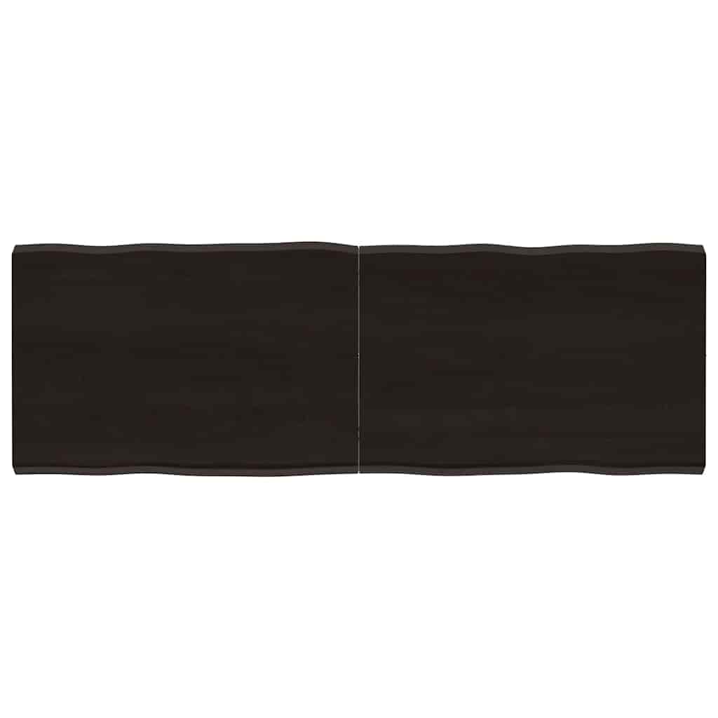 vidaXL Tischplatte 140x50x(2-4) cm Massivholz Behandelt Baumkante