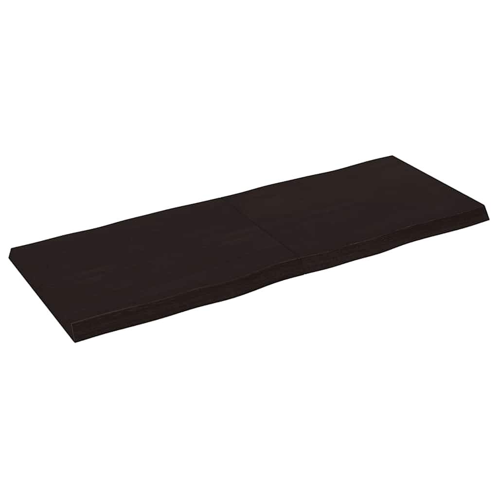 vidaXL Tischplatte 140x50x(2-4) cm Massivholz Behandelt Baumkante