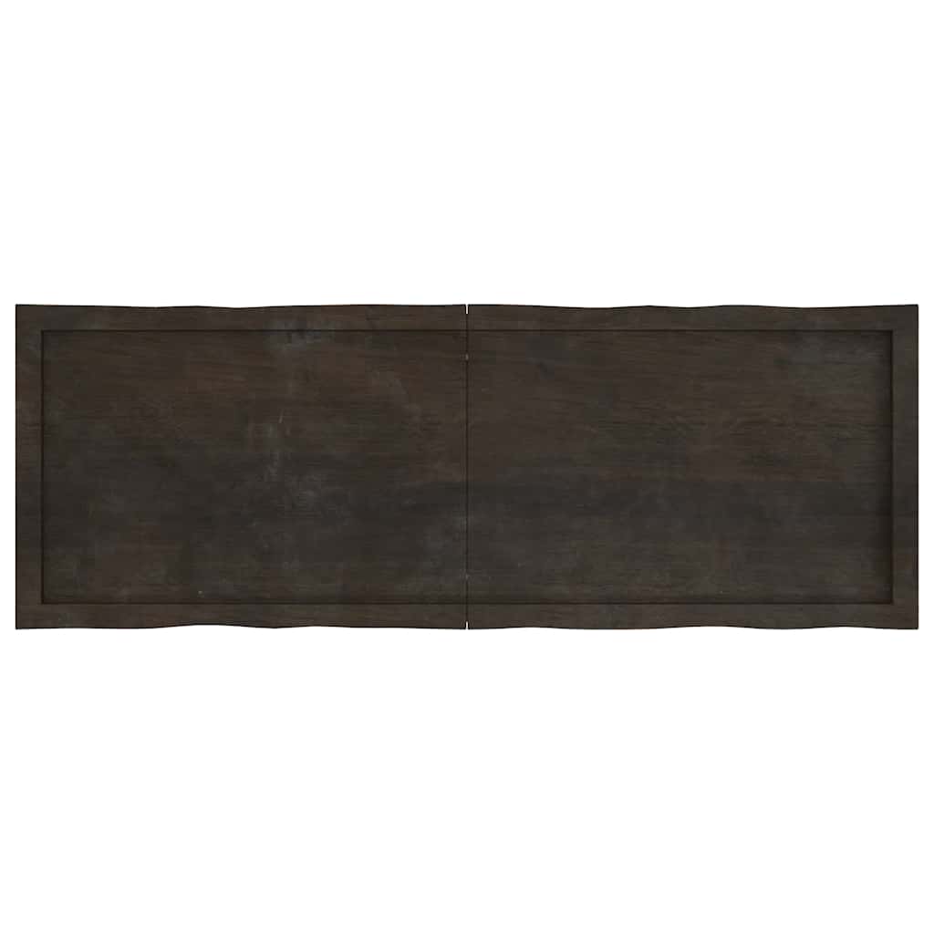 vidaXL Tischplatte 140x50x(2-4) cm Massivholz Behandelt Baumkante