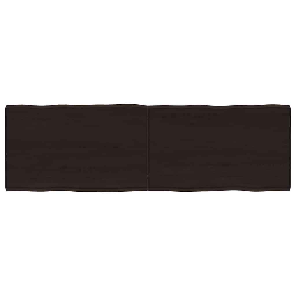 vidaXL Tischplatte 160x50x(2-6) cm Massivholz Behandelt Baumkante