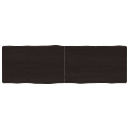 vidaXL Tischplatte 160x50x(2-6) cm Massivholz Behandelt Baumkante