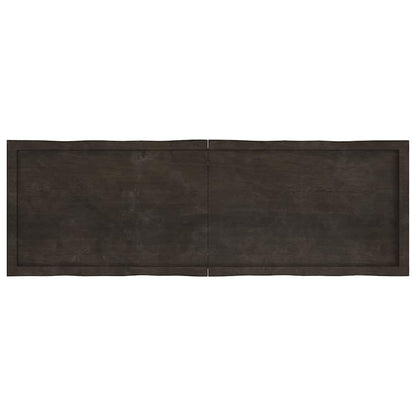 vidaXL Tischplatte 160x50x(2-6) cm Massivholz Behandelt Baumkante