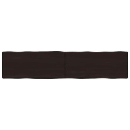 vidaXL Tischplatte 180x40x(2-6) cm Massivholz Behandelt Baumkante