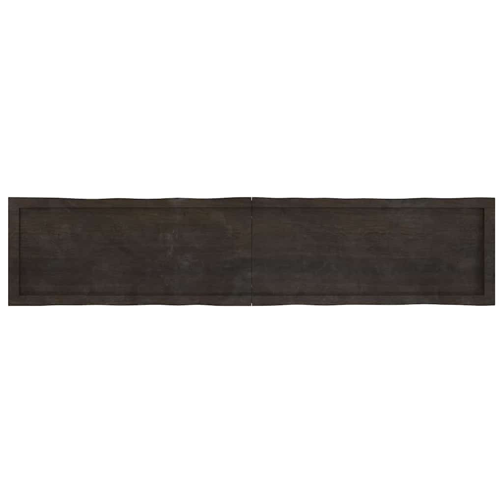 vidaXL Tischplatte 180x40x(2-6) cm Massivholz Behandelt Baumkante