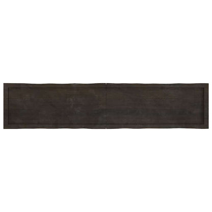 vidaXL Tischplatte 180x40x(2-6) cm Massivholz Behandelt Baumkante