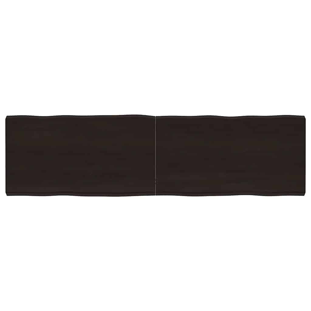 vidaXL Tischplatte 180x50x(2-6) cm Massivholz Behandelt Baumkante