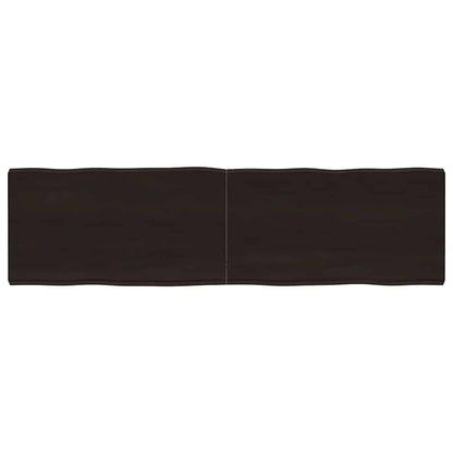 vidaXL Tischplatte 180x50x(2-6) cm Massivholz Behandelt Baumkante