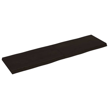 vidaXL Tischplatte 180x50x(2-6) cm Massivholz Behandelt Baumkante