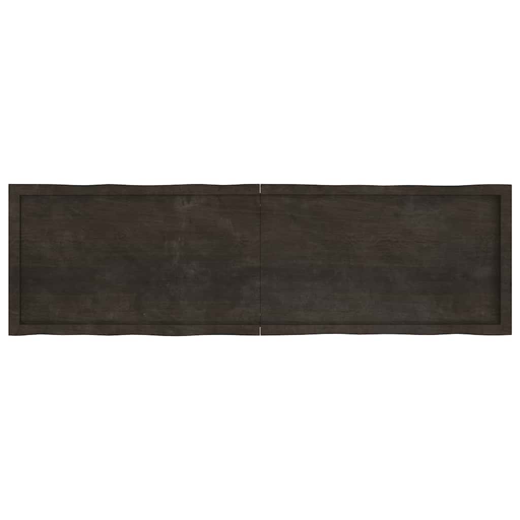 vidaXL Tischplatte 180x50x(2-6) cm Massivholz Behandelt Baumkante