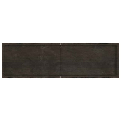 vidaXL Tischplatte 180x50x(2-6) cm Massivholz Behandelt Baumkante