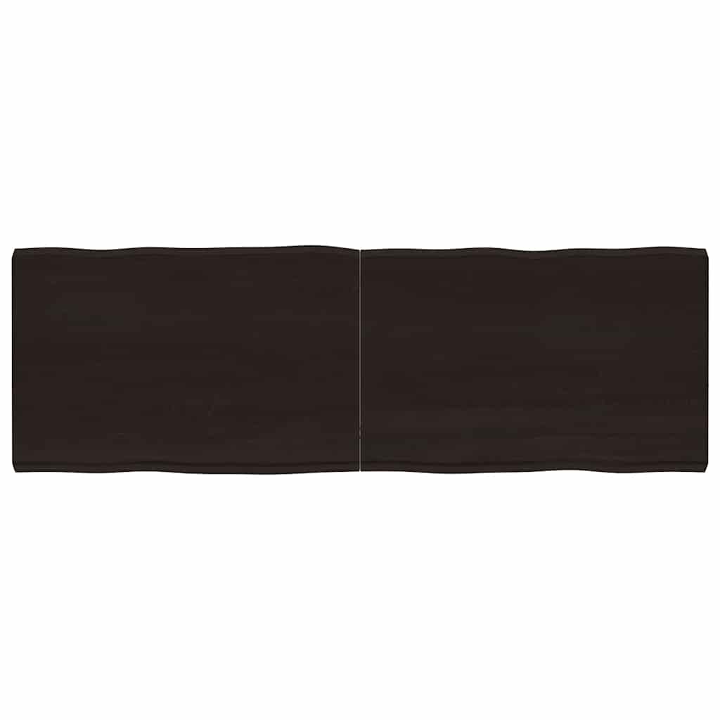 vidaXL Plateau de table 180x60x(2-6) cm Bois massif Traité Bords naturels