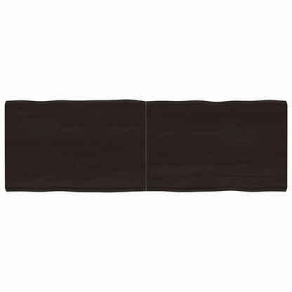 vidaXL Plateau de table 180x60x(2-6) cm Bois massif Traité Bords naturels