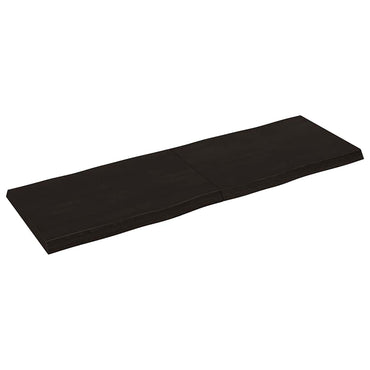 vidaXL Tischplatte 180x60x(2-6) cm Massivholz Behandelt Baumkante