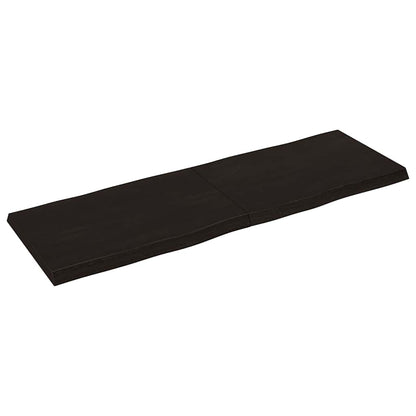 vidaXL Plateau de table 180x60x(2-6) cm Bois massif Traité Bords naturels