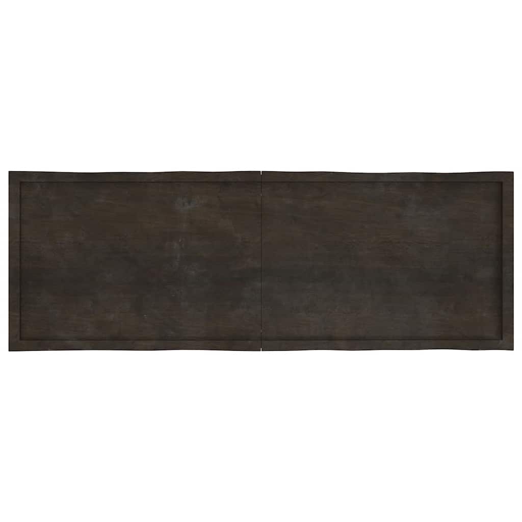 vidaXL Plateau de table 180x60x(2-6) cm Bois massif Traité Bords naturels