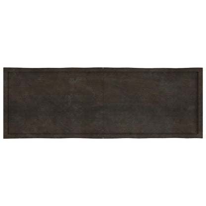 vidaXL Plateau de table 180x60x(2-6) cm Bois massif Traité Bords naturels