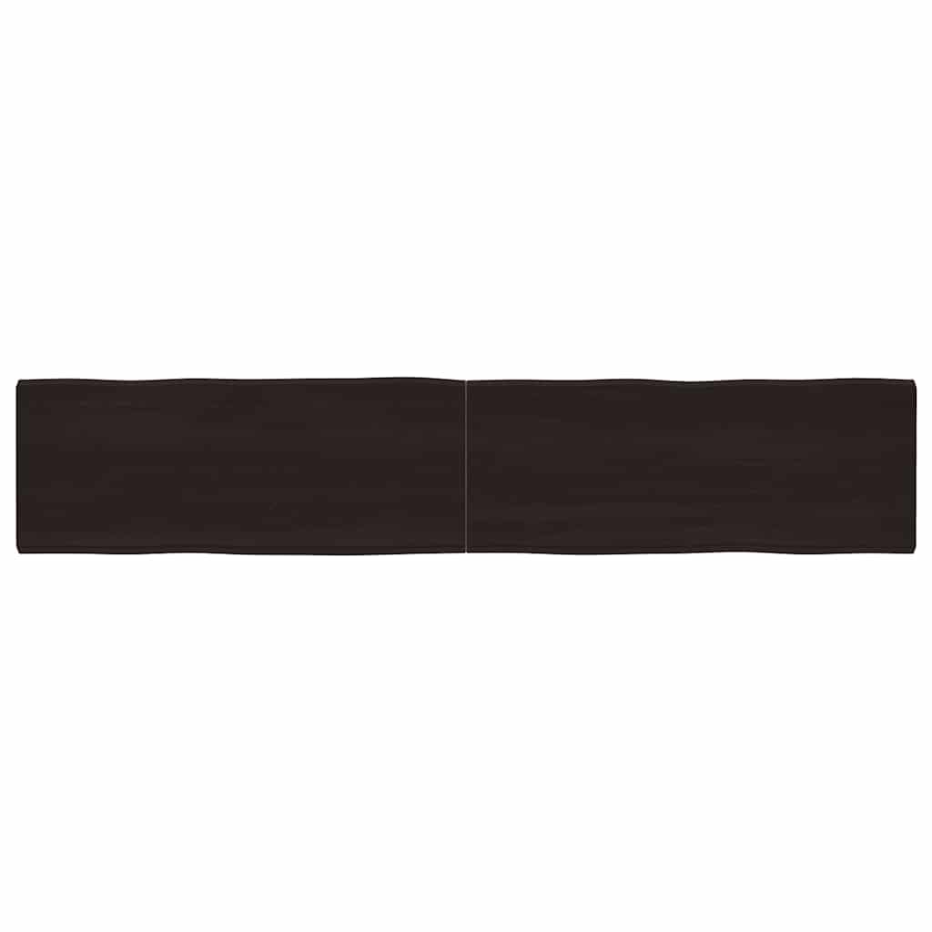 vidaXL Tischplatte 200x40x(2-4) cm Massivholz Behandelt Baumkante