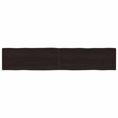 vidaXL Tischplatte 200x40x(2-4) cm Massivholz Behandelt Baumkante
