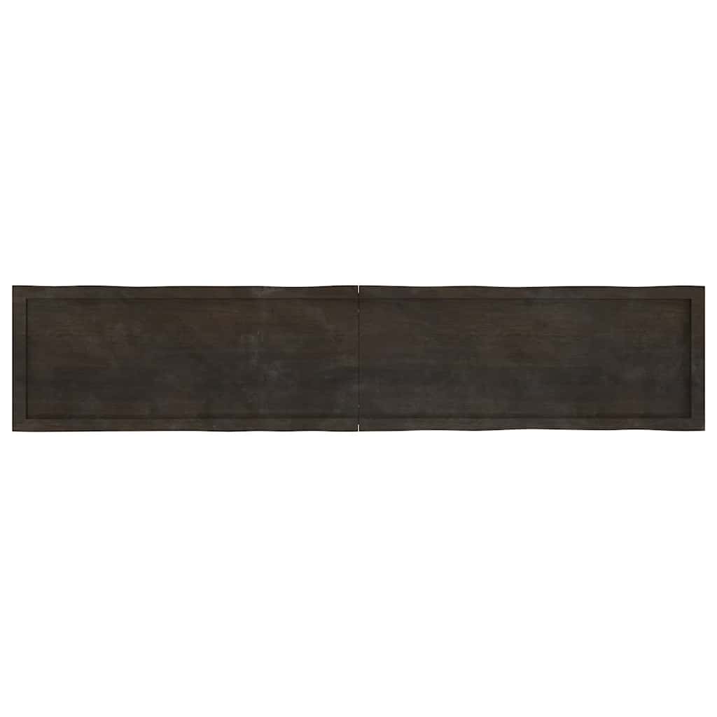 vidaXL Tischplatte 200x40x(2-4) cm Massivholz Behandelt Baumkante