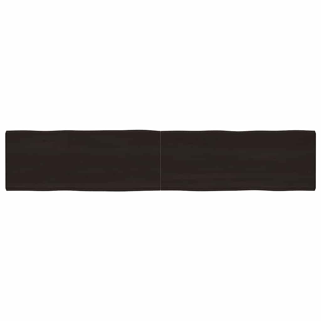 vidaXL Tischplatte 200x40x(2-6) cm Massivholz Behandelt Baumkante