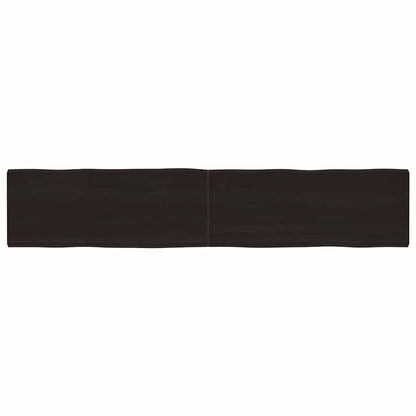 vidaXL Tischplatte 200x40x(2-6) cm Massivholz Behandelt Baumkante