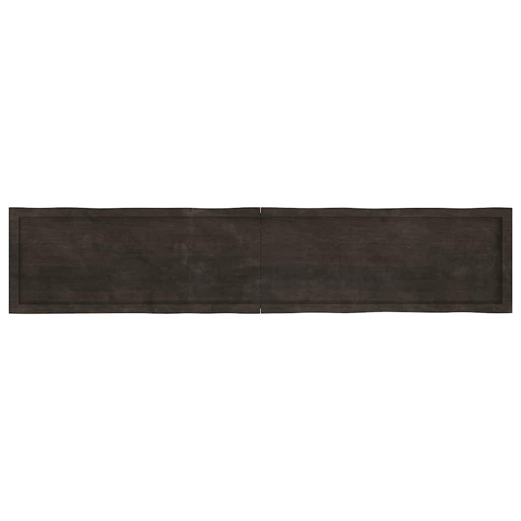 vidaXL Tischplatte 200x40x(2-6) cm Massivholz Behandelt Baumkante