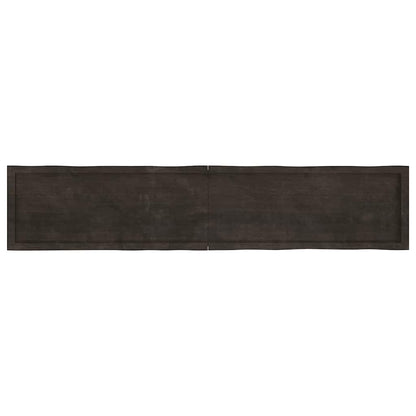 vidaXL Tischplatte 200x40x(2-6) cm Massivholz Behandelt Baumkante