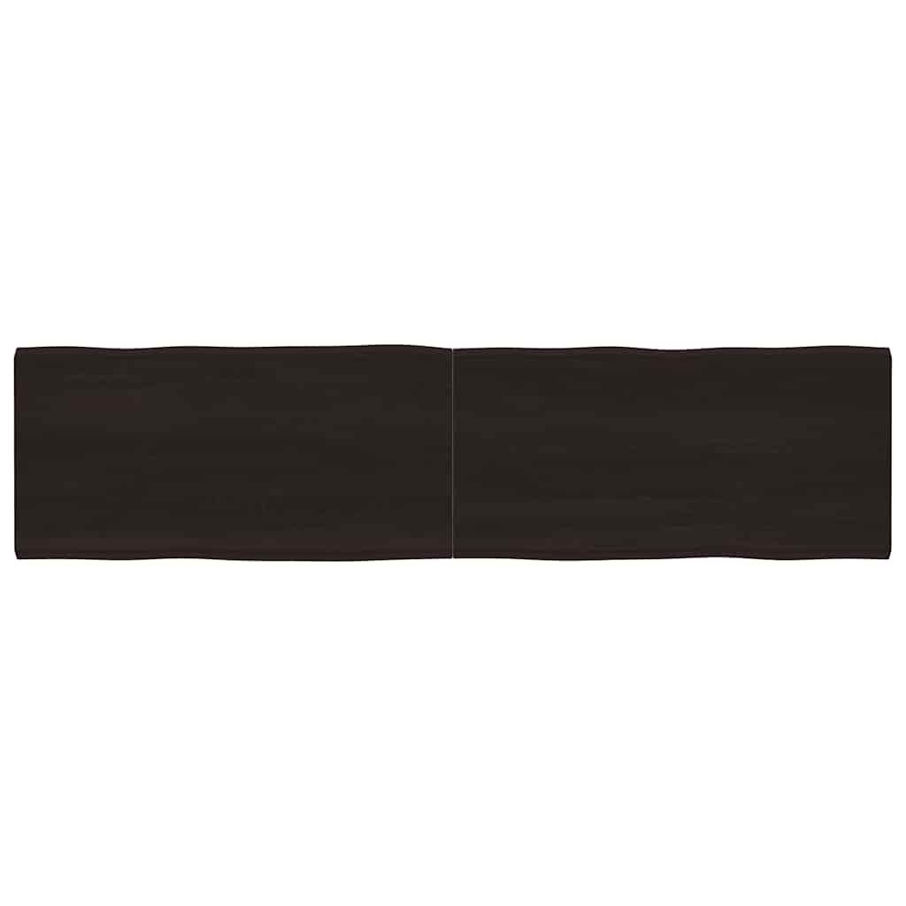 vidaXL Tischplatte 200x50x(2-6) cm Massivholz Behandelt Baumkante