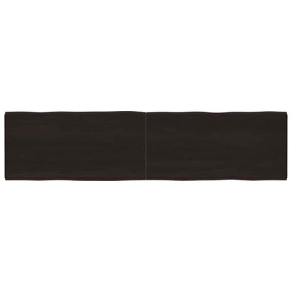 vidaXL Tischplatte 200x50x(2-6) cm Massivholz Behandelt Baumkante