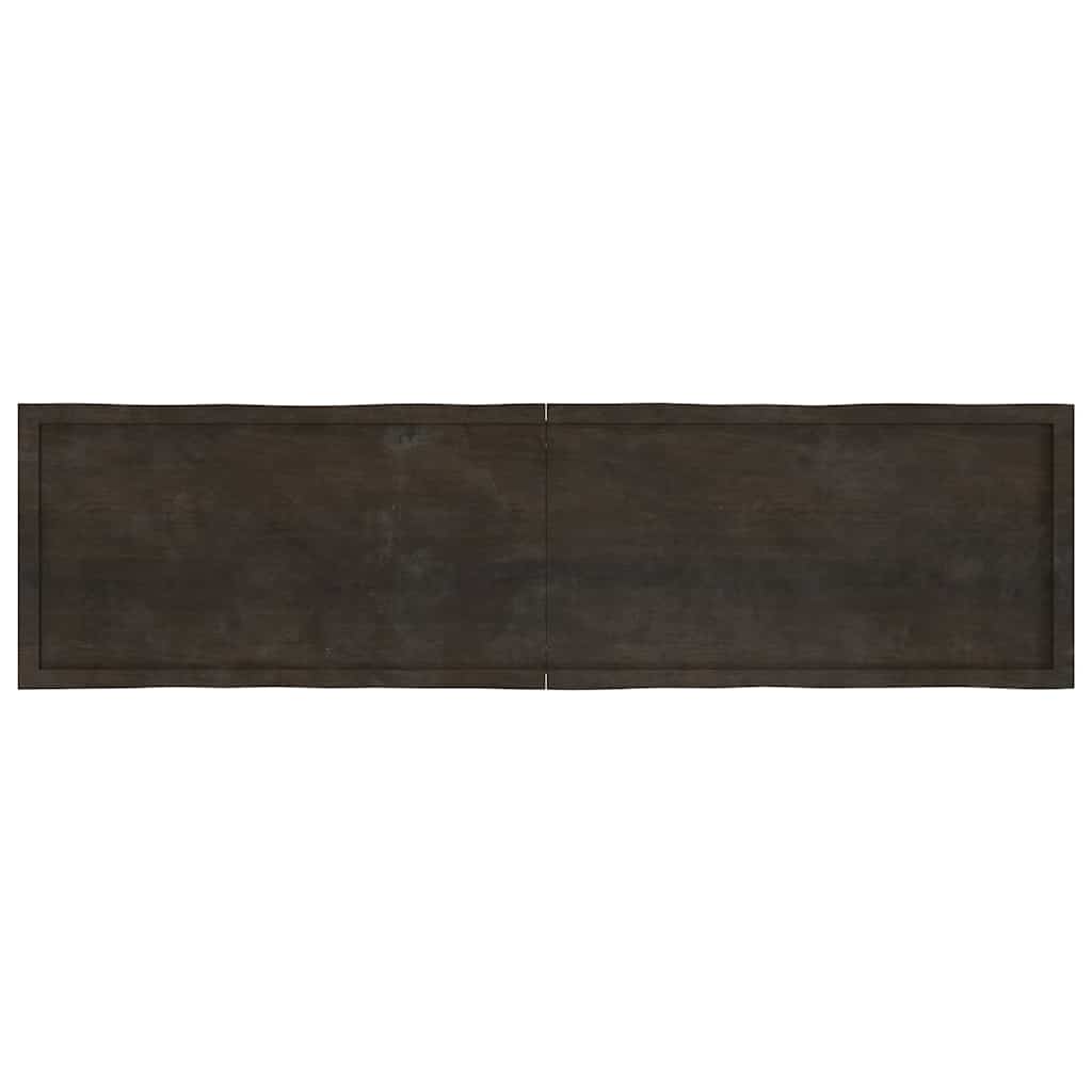 vidaXL Tischplatte 200x50x(2-6) cm Massivholz Behandelt Baumkante