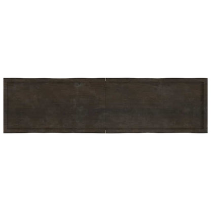 vidaXL Tischplatte 200x50x(2-6) cm Massivholz Behandelt Baumkante