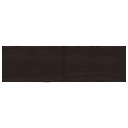 vidaXL Tischplatte 200x60x(2-4) cm Massivholz Behandelt Baumkante