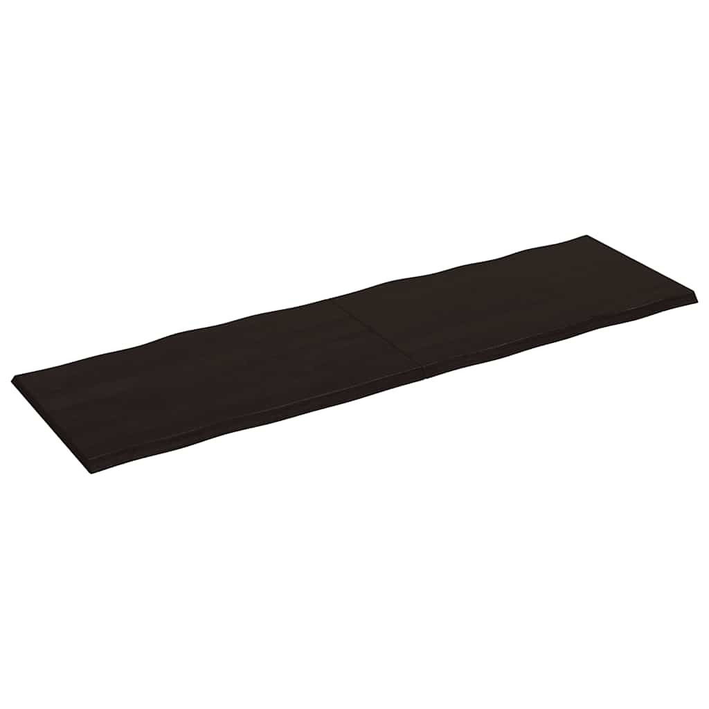 vidaXL Tischplatte 200x60x(2-4) cm Massivholz Behandelt Baumkante