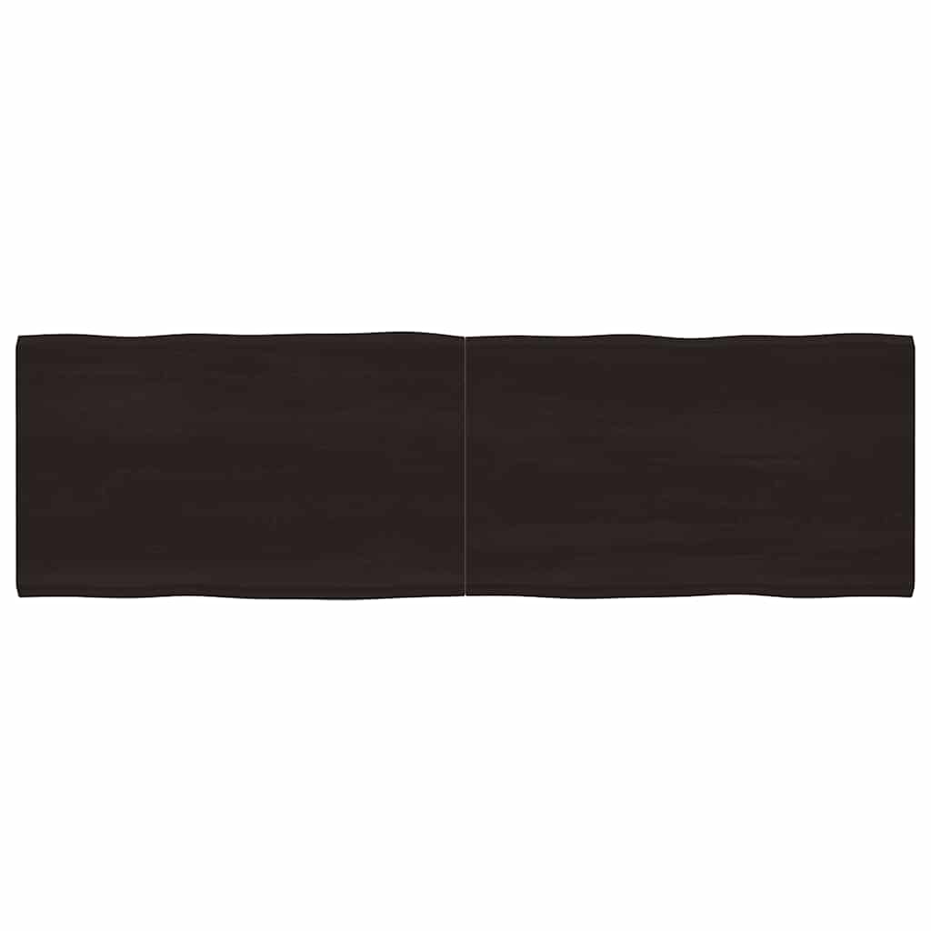 vidaXL Tischplatte 200x60x(2-6) cm Massivholz Behandelt Baumkante