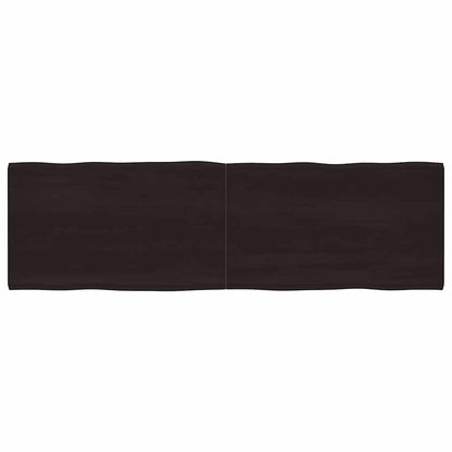 vidaXL Tischplatte 200x60x(2-6) cm Massivholz Behandelt Baumkante